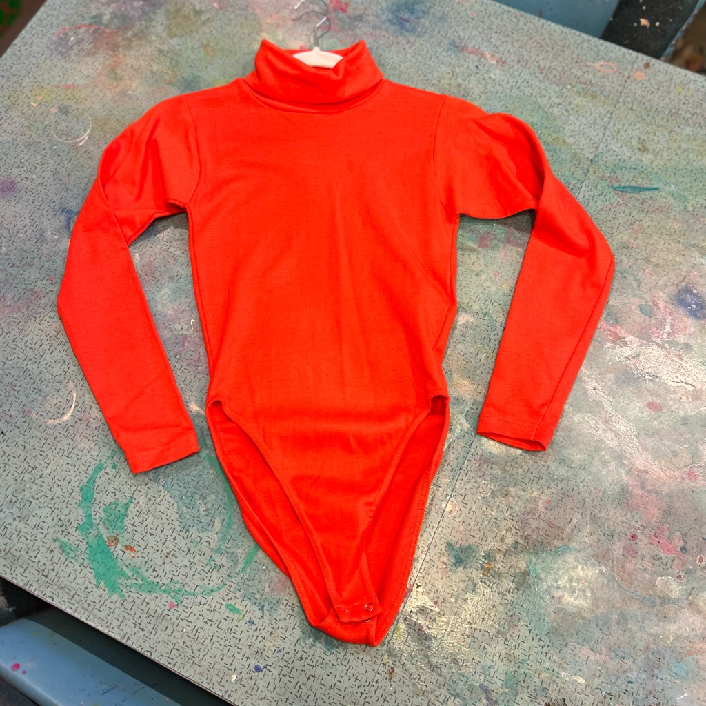 1970s Orange Bodysuit